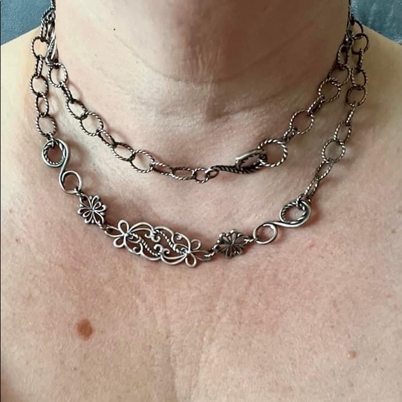 *SOLD LOCALLY* Vintage Sterling Silver Carolyn Pollack Chain Necklace - Picture 5 of 5